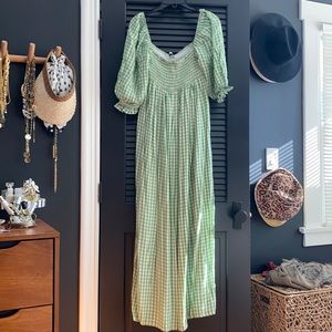 Faithfull The Brand Lilou Gingham Maxi Dress